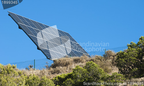 Image of Solar panels on the mountain