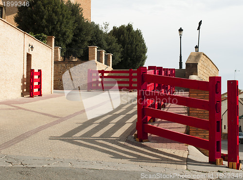 Image of Running of the Bulls fences 