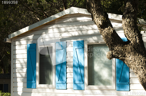 Image of White bungalow