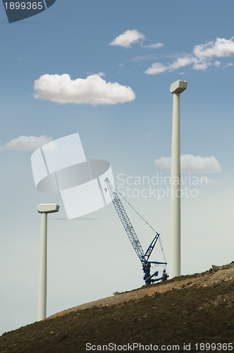 Image of Installation of wind turbines