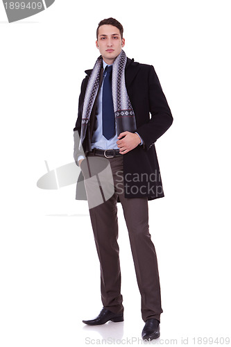 Image of young serious business man