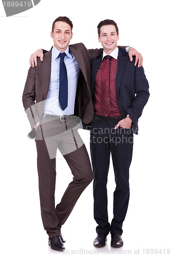 Image of two friendly business men