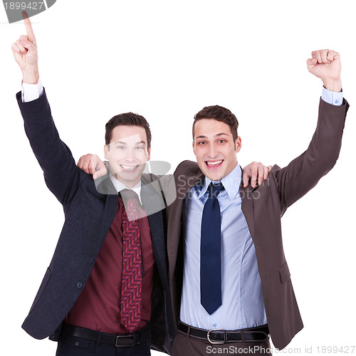 Image of winning businessmen