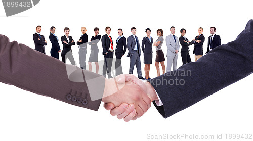 Image of handshakeof two businessmen 