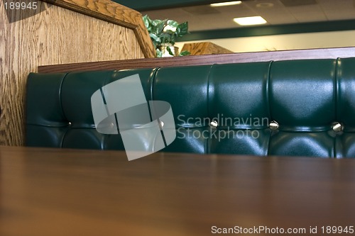 Image of Close up on a Restaurant Booth