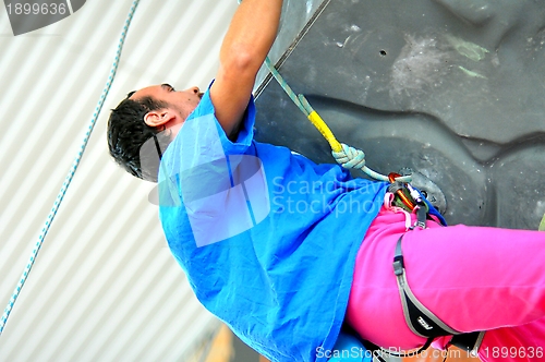 Image of Competitions in rock climbing