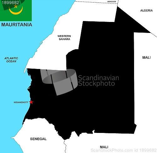 Image of mauritania map