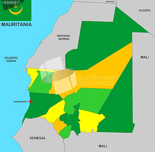 Image of mauritania map