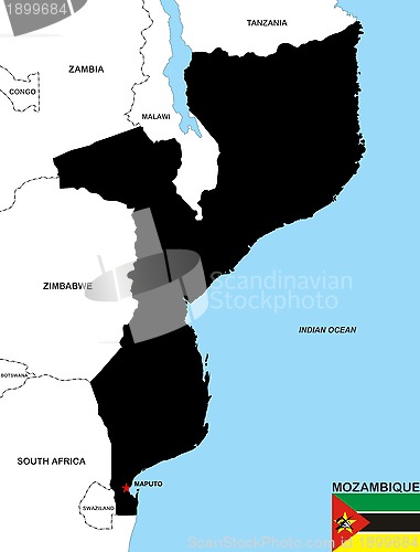 Image of mozambique map