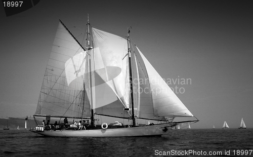 Image of classic sailing yacht