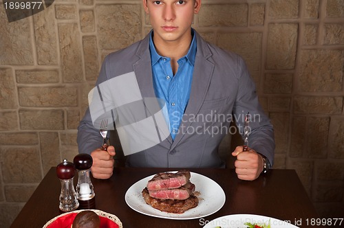 Image of eat a beef steak