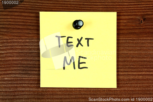 Image of Text message