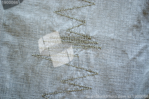 Image of Linen shirt abstract texture ornament 