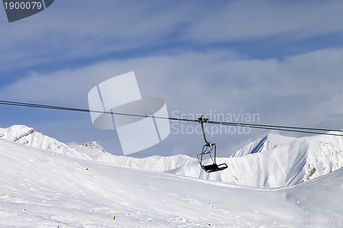 Image of Chair lift at ski resort