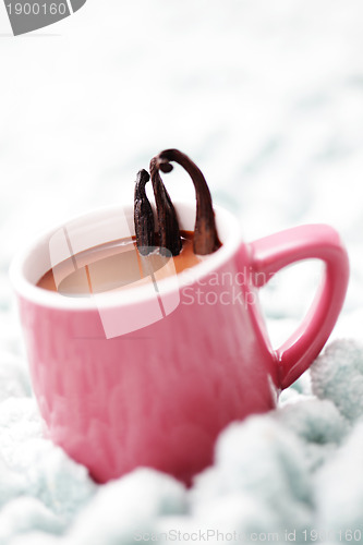 Image of hot chocolate with vanilla