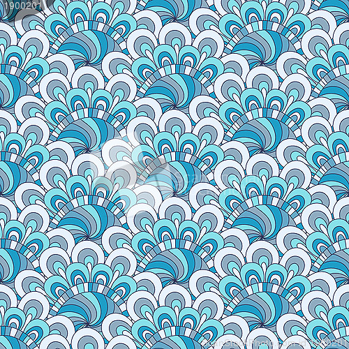 Image of White-blue-gray seamless pattern
