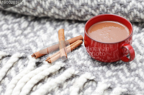 Image of hot chocolate with cinnamon