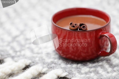 Image of hot chocolate with cinnamon