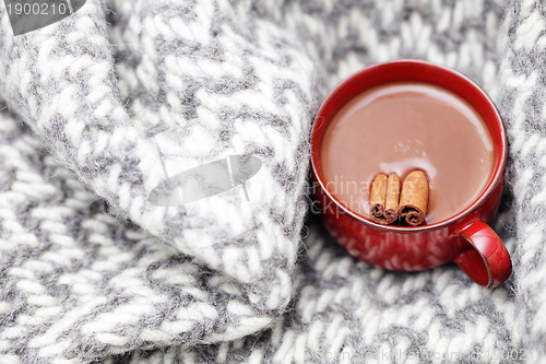 Image of hot chocolate with cinnamon