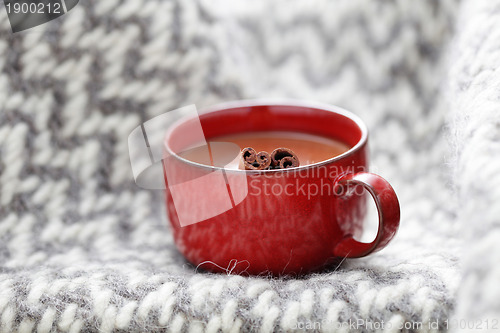 Image of hot chocolate with cinnamon