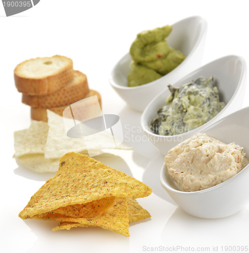 Image of Dips With Chips And Toasts