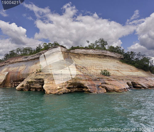 Image of Colorful Huge Cliff And Sky 