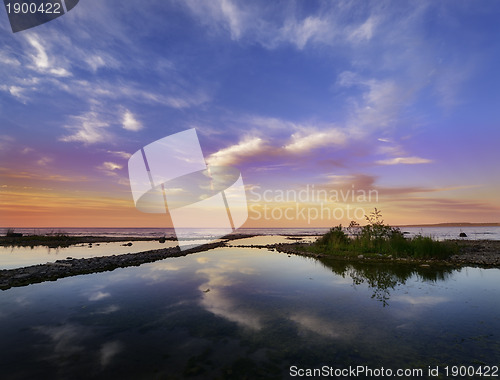 Image of Sunset On The Lake
