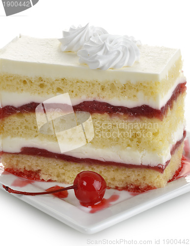 Image of Strawberry Cake Slice