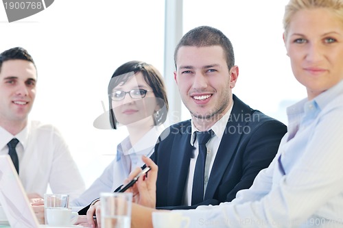 Image of group of business people at meeting