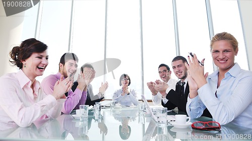 Image of group of business people at meeting