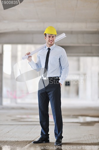 Image of architect on construction site