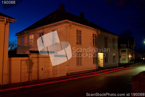 Image of Tonsberg by night.