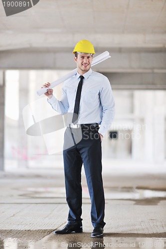 Image of architect on construction site