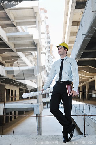 Image of architect on construction site