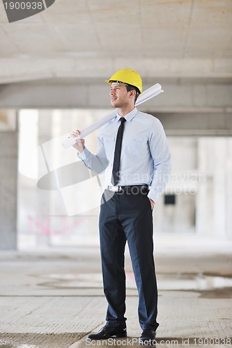 Image of architect on construction site