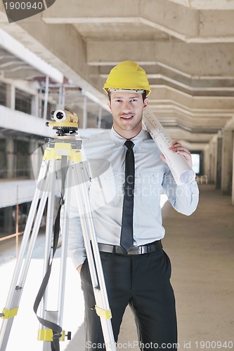 Image of architect on construction site