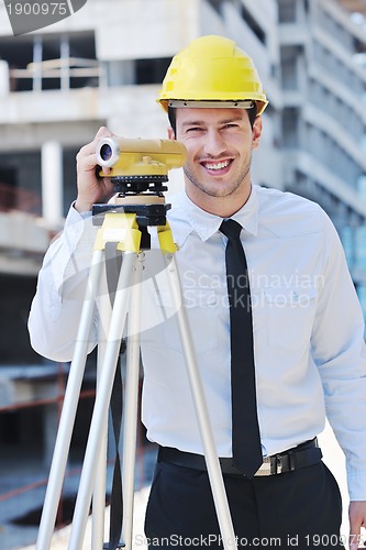Image of architect on construction site