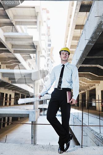 Image of architect on construction site