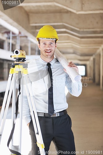 Image of architect on construction site