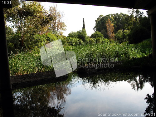 Image of Under the bridge view. Nicosia. Cyprus