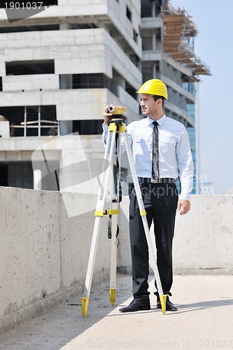 Image of architect on construction site