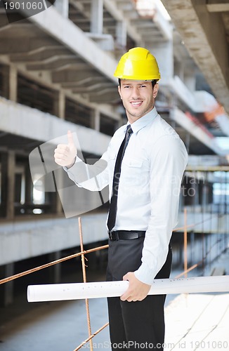 Image of architect on construction site