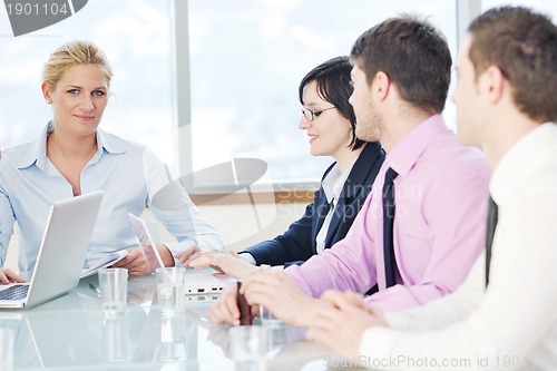 Image of group of business people at meeting