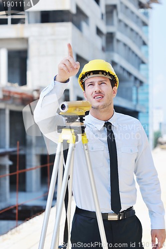 Image of architect on construction site