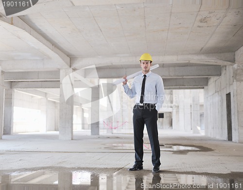 Image of architect on construction site