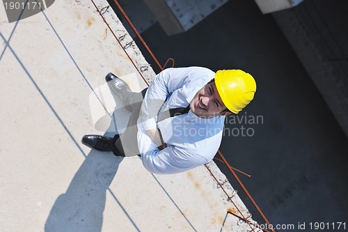 Image of architect on construction site