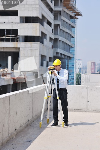 Image of architect on construction site