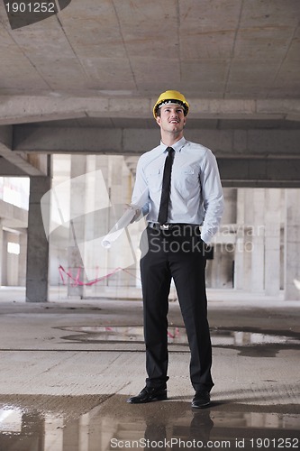 Image of architect on construction site