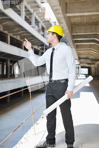Image of architect on construction site