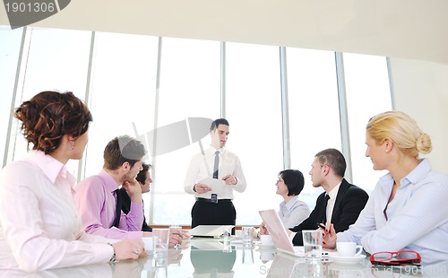 Image of group of business people at meeting